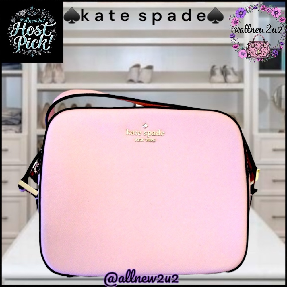 Kate Spade Cammi Saffiano Leather Crossbody Handbag Pink - Picture 2 of 13